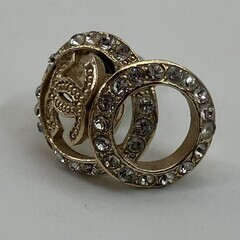 ＣＨＡＮＥＬ　ピアス　ココマーク　ラインストーン　片方のみ　15Bの画像