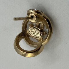 ＣＨＡＮＥＬ　ピアス　ココマーク　ラインストーン　片方のみ　15Bの画像