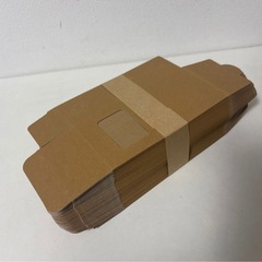 【未使用品】角カートン クラフト クラフトフィルム窓付 50枚×10 包装 ギフト ラッピング パッケージ 袋 包装紙 大量 mw0884の画像