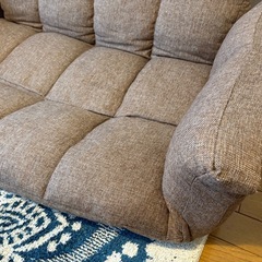 リクライニング付き2人掛けソファーの画像