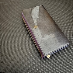 marie claire マリクレール　ダークパープル　長財布　美品の画像
