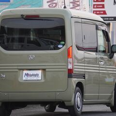 R.3(2021)年 ホンダ N-VAN +スタイル ファン バックカメラ・ナビ・TV・プッシュスタート グリーン☆車検付き・整備渡・1年保証付☆の画像