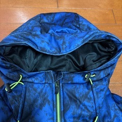 K2 ダウンジャケット 青黒マーブルの画像