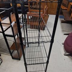 【リサイクルショップどりーむ天保山店】NO.5038　メタルラック　ブラックカラー　おすすめ商品です(≧▽≦)の画像