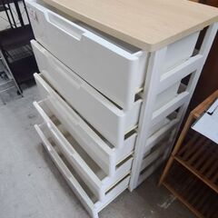 【リサイクルショップどりーむ天保山店】NO.4461　５段収納　写真参照🎵　プラスチックタイプ　オススメ🎵の画像