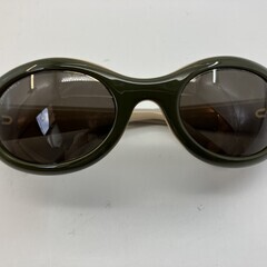 CHANEL シャネル 5017 カーキ ブラウンレンズ サングラス メガネ レディース アイウェア グリーン オーバル型 CHANEL 5017 c.554/21の画像