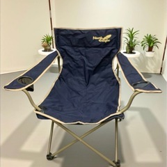 North Eagle ノースイーグル コンパクトチェア ネイビー アウトドアチェア 折りたたみ 中古品販売 12Aの画像