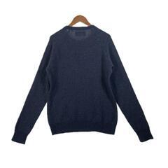 Deus Ex Machina デウスエクスマキナ 無地 秋冬 AW 長袖ニット ウール/ナイロン ネイビー メンズ M【古着】【中古】の画像