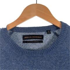 Deus Ex Machina デウスエクスマキナ 無地 秋冬 AW 長袖ニット ウール/ナイロン ネイビー メンズ M【古着】【中古】の画像