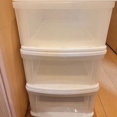 衣類収納ケース 3段の画像
