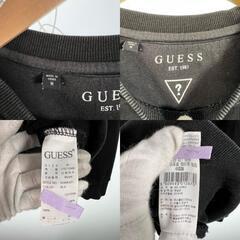 Guess ゲス ブランドロゴ 秋冬 AW スウェット コットン ブラック レディース M【古着】【中古】の画像