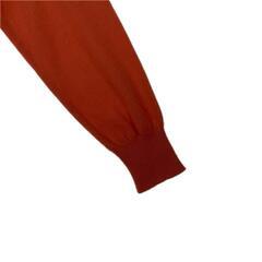 No brand ノーブランド 無地 秋冬 AW 長袖ニット カシミヤ オレンジ レディース【古着】【中古】の画像