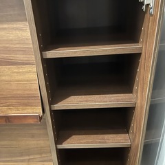 食器棚　ダークブラウンの画像