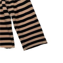 Ships jet blue シップスジェットブルー ボーダー 春夏 SS 七部丈Tシャツ コットン ベージュ レディース L【古着】【中古】の画像