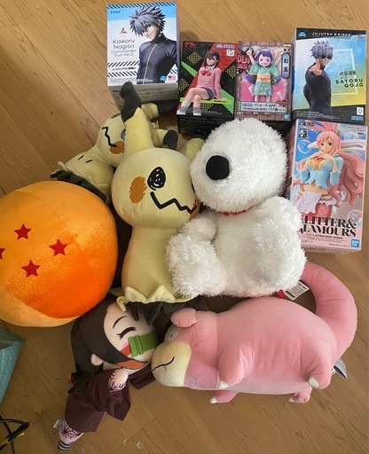 【値段交渉可】フィギュア、ぬいぐるみ、羽子板詰め合わせ