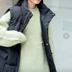 【500円】WEGO パデッドベスト　レディース　Mサイズ　ブラックの画像