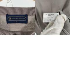 BEVERLY HILLS POLO CLUB ビバリーヒルズポロクラブ 無地 秋冬 AW 長袖ニット アクリル グレー レディース M【古着】【中古】の画像