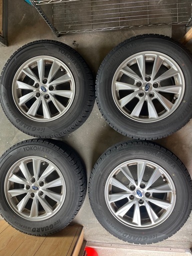 195/65/r15 スタッドレス　アルミホイールセット【スバル純正】