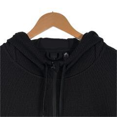 adidas アディダス 無地 秋冬 AW パーカー ポリエステル ブラック ユニセックス XL【古着】【中古】の画像