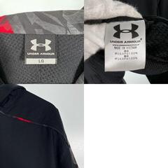 Under armor アンダーアーマー ブランドロゴ 秋冬 AW パーカー ポリエステル/ポリエステル ブラック レディース LG【古着】【中古】の画像