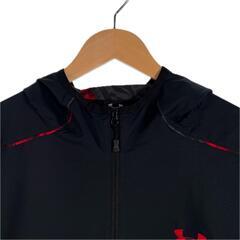 Under armor アンダーアーマー ブランドロゴ 秋冬 AW パーカー ポリエステル/ポリエステル ブラック レディース LG【古着】【中古】の画像
