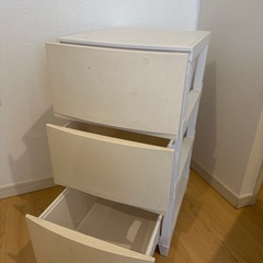オフホワイト 収納  引き出し の画像