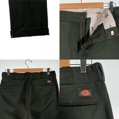 Dickies ディッキーズ 無地 オールシーズン チノパンツ ポリエステル/コットン カーキ メンズ【古着】【中古】の画像