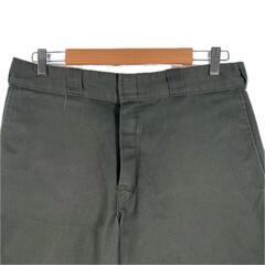 Dickies ディッキーズ 無地 オールシーズン チノパンツ ポリエステル/コットン カーキ メンズ【古着】【中古】の画像