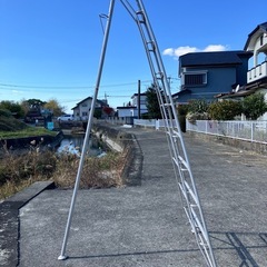 【福岡県筑後市にて引取り限定】コーワアルミ三脚  ９号　オールアルミ三脚脚立　の画像