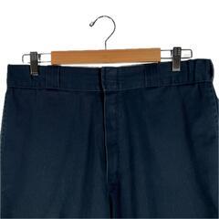 Dickies ディッキーズ 無地 オールシーズン チノパンツ ネイビー メンズ【古着】【中古】の画像