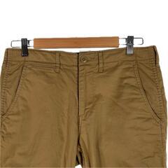 SHIPS シップス 無地 オールシーズン パンツ コットン/ポリウレタン ベージュ レディース 31【古着】【中古】の画像