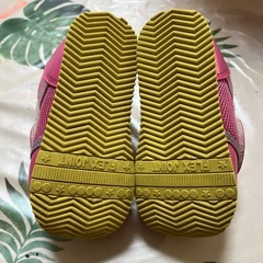 アンパンマン ベビー靴 ピンク 13cm 3人使用の画像