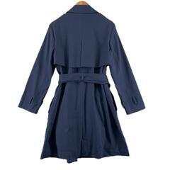 美品 snidel スナイデル 無地 秋冬 AW トレンチコート コットン ネイビー レディース 0【古着】【中古】の画像