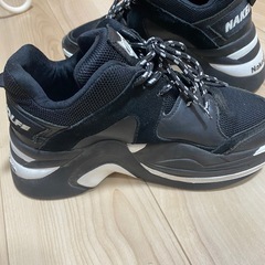 男女兼用 スニーカー 厚底 の画像