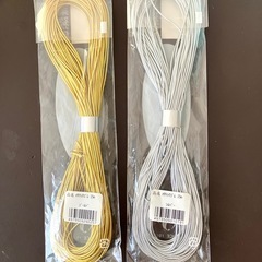 メタリックゴム　帯留　ヘアゴムの画像