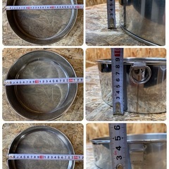 C(7730) 粉ふるい 3個セット 調理器具 調理用品 厨房用品 飲食店 店舗用 業務用 中古の画像