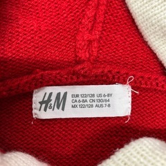 A2512-121 H&M サンタ風ニット130cm 中古美品の画像