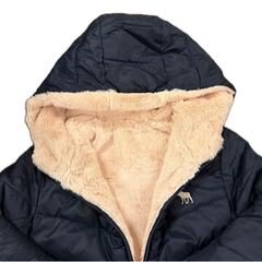 アバクロンビー&フィッチ キッズ 120センチ Ssize 中綿ジャケット ネイビー ボアの画像