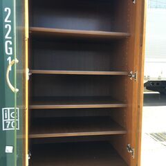 JM20505S)食器棚/キッチンボード 幅：約58cm 高さ：約180cm  奥行：約45cm 中古品【取りに来られる方限定】の画像