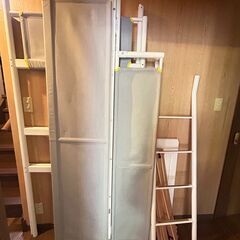 VITVAL ヴィトヴァル ロフトベッドフレーム デスクトップ付き 90x200の画像