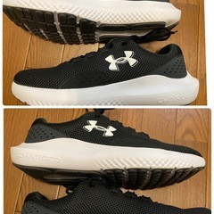 UNDER ARMOURメンズ UAチャージド サージ4 エクストラワイドランニングシューズの画像