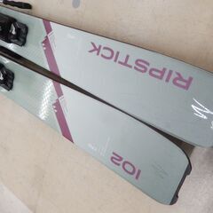 札幌市 清田区 elan エラン スキー板 RIPSTICK102 リップスティック 170㎝ ビンディング付き ライトグリーン系 の画像