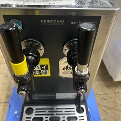 6952 ホシザキ DBF-25WD 業務用 瞬冷式 2口 生ビールディスペンサー アサヒヘッド2個付きの画像