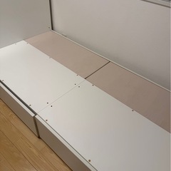 直接引取記載エリア配送限定/ニトリNスリープマットレス×収納付ベッドフレームセットの画像