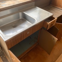 引き取り日限定。古いサンウェーブキッチンカウンター　の画像