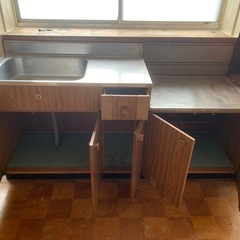 引き取り日限定。古いサンウェーブキッチンカウンター　の画像