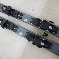 札幌市 清田区 エラン elan スキー板 PRIMETIME  N°2　158㎝ ビンディング付き ブラック×ライトグリーン系の画像