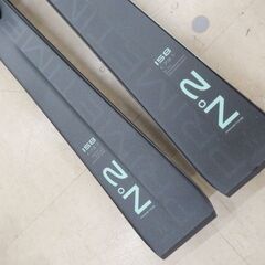 札幌市 清田区 エラン elan スキー板 PRIMETIME  N°2　158㎝ ビンディング付き ブラック×ライトグリーン系の画像