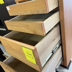 ジャングルジャングル貝塚店　キャビネット　サイドチェスト　木目　チェスト　4段引き出し　サイドキャビネット　中古　リユース　貝塚市　二色浜の画像