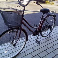 ★リユースのサカイつくば店★TK7547  自転車 26インチ ワインレッド クリーニング済み 【リユースのサカイつくば店】の画像